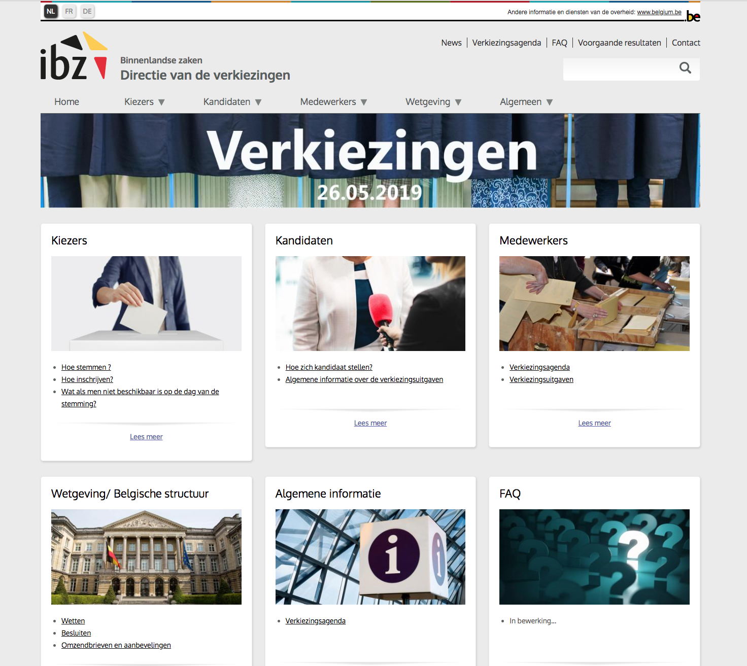 Website verkiezingen